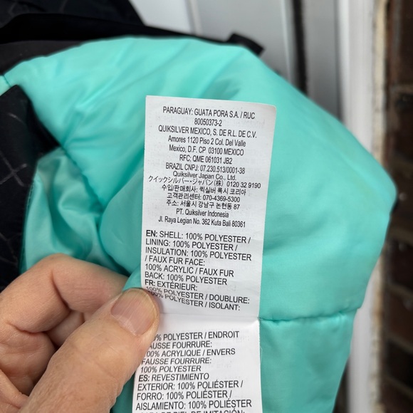 Roxy Ski Snowboard Jacket Girls 10 Black DryFlight 10K Detachable Hood Pit Zips - Picture 9 of 11